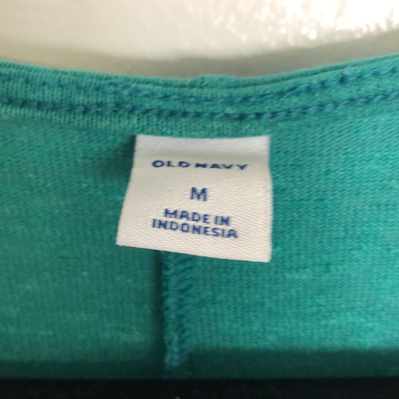 Green Racerback Linen Blend Dress Beach Dress SzM - Picture 3 of 5